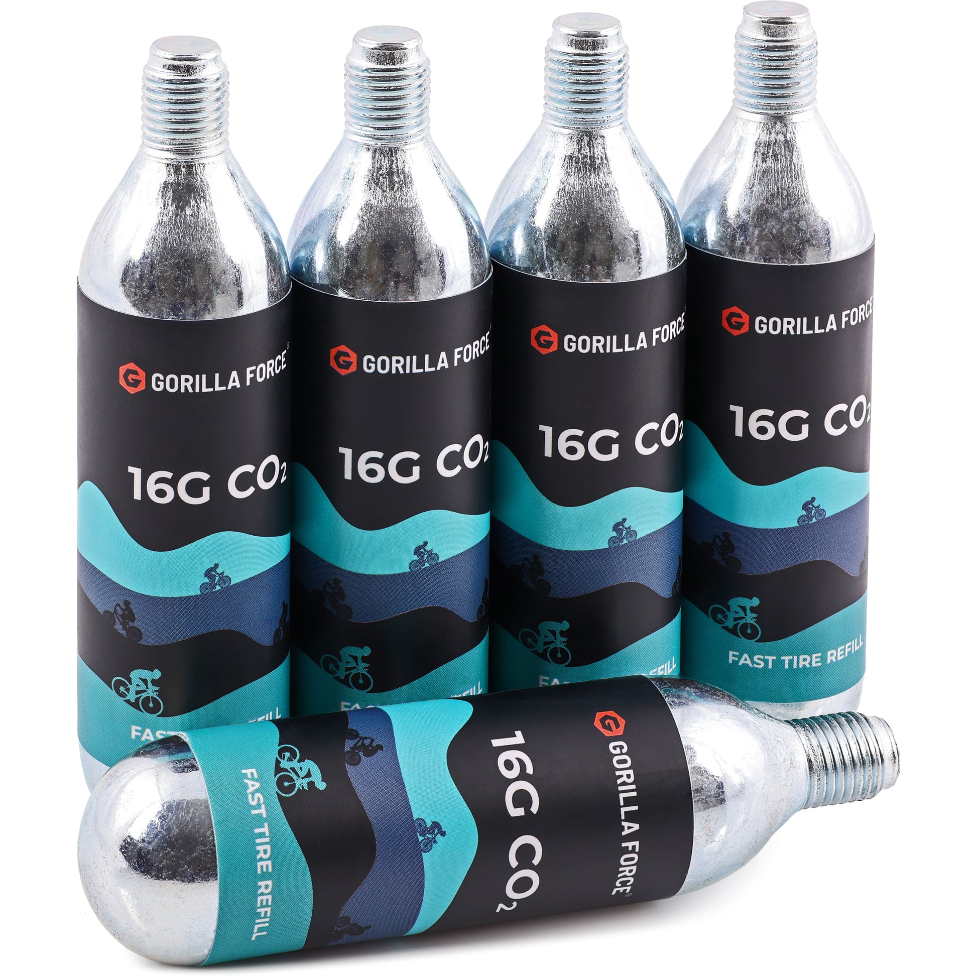 Peaty's Holeshot CO2 Cartucce Road/Gravel Refill 16g (x5 unità Peaty's Holeshot CO2 Cartucce Road/Gravel Refill 16g (x5 unità